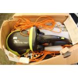 Garden groom “pro” electric hedge cutter with collecting bag