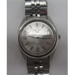 Seiko 5 automatic wristwatch with English and Arabic day and date, stainless steel case on part
