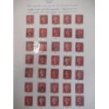 Victoria, album contianing good and large collection of penny reds covering a large selection of