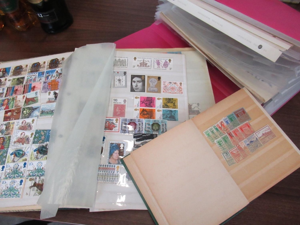 Large selection of mixed GB stamps, some channel islands, used/unused, mostly ER II in albums and