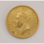 Geo.IV 1826 gold sovereign, 8.0g.