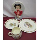 Wade "Collect it Special Edition" Betty Boop ltd. ed. 774/1250, H22.5cm, three Royal Doulton "