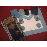 Masonic Chapter apron, associated UGL constitutions, other relevant hand books, chapter sash