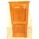 Mid to late C20th Watkins and Doncaster mahogany collectors specimen cabinet, single panel door