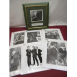 Colour and monochrome mounted images of music related subjects incl Gene Pitney, Kenny Rogers,