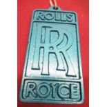 Rolls Royce cast alloy commemorative plaque 1000 RB 211 February 1981, W5cm H10cm