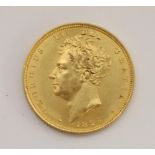 Geo.IV 1825 gold sovereign, 8.0g.