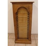 Late C19th/early C20th Watkins and Doncaster light mahogany collectors specimen cabinet, the