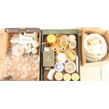 Collection of miscellaneous pottery and glassware to include 1920s dressing table set, German