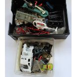 Collection of spares and parts for diecast toy cars and trucks
