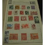 Wanderer stamp album containing GB, Empire and other foreign stamps, pre and post WWII