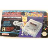 Nick Hancock Collection - Super Nintendo Starwing Entertainment System, Pal Version, original box