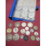 Queen Victoria 1900 silver florin, George V 1935 half-crown, George VI 1937 two shilling, other