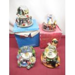 Collection of Disney Store and other Snow Globes incl. Mickey, Snow White, Cinderella etc and a