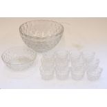American Federal Glass Company Jubilee Punch set in the Yorktown Colonial pattern, in original