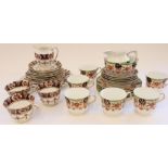 Early C20th Collingwoods Bone China porcelain tea set for six together with another Edwardian part