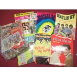 Beatles' 67, Beatles' 68 souvenier song books with photographs, other Beatles ephemera, two "The New