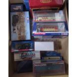 Collection of Corgi diecast vehicles including Original Omnibus buses and other models, William