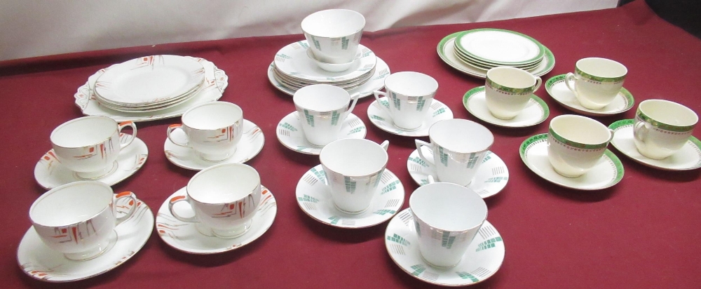 Radfords, Alfred Meakin and other part tea sets, comprising cups, saucers and plates (qty)