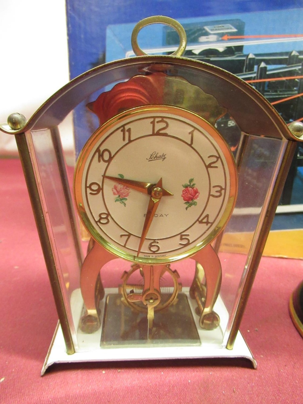 Late C20th Shatz eight-day carriage time piece H16 visible movement (currently working) two other - Bild 4 aus 6