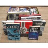 Collection of books relating to U-Boats and the Kriegsmarine inc Jacobsen(Alf R.) Scharnhorst,