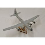 Hand crafted wooden mahogany model of US AAF B29 super fortress Enola Gay the atomic bomber by