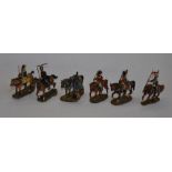 A collection of approximately 80 Delprado solid cast metal mounted Napoleonic war model soldier