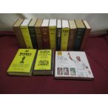 Collection of Wisden Almanacks and Anthologies, some with newspaper articles glued into books(14)