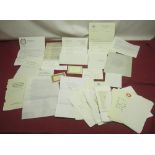 Collection of signatures and letters inc. a letter to Mr Leonard Russell esq. from Leonard Clark