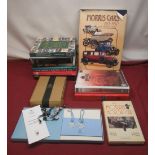 Collection of books on Motor Racing inc. Goodwood Road Racing Club 2014 Membership Pack and pack for