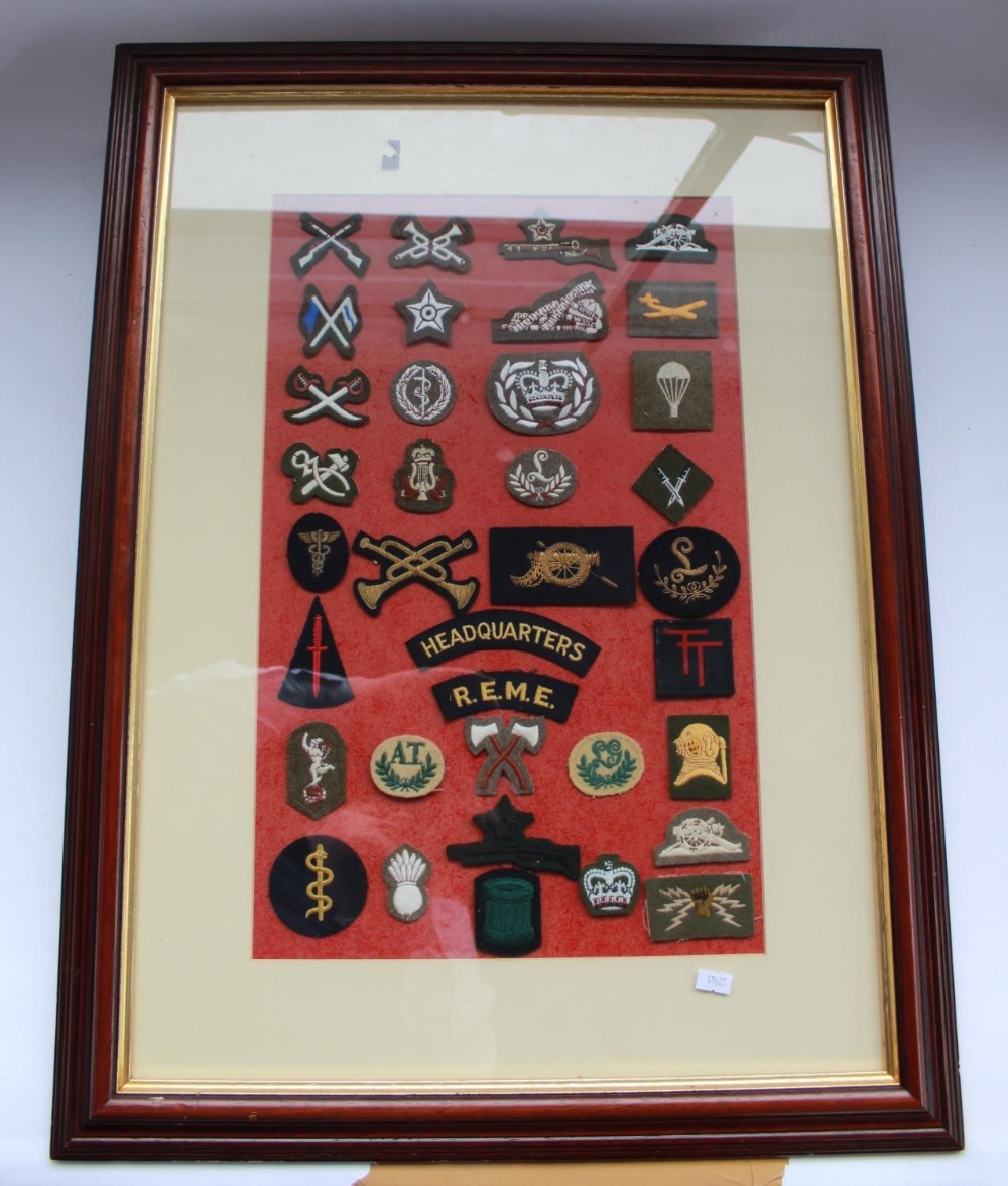 Collection of WWI period to late C20th British military cloth arm badges to inc. Royal Signals, - Image 2 of 2
