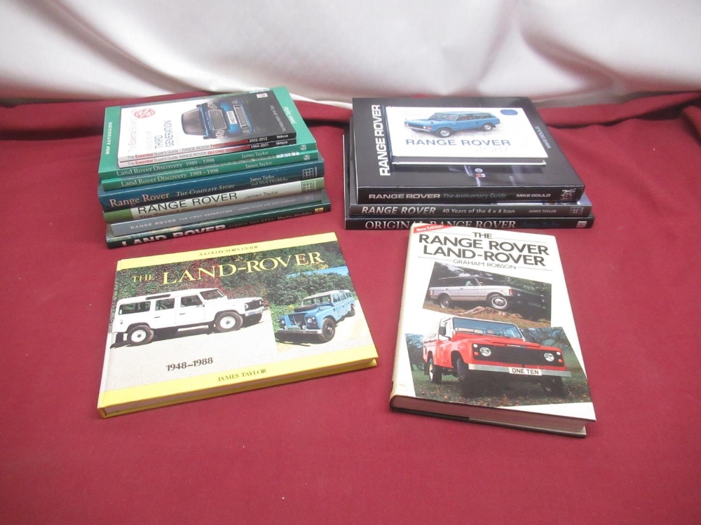 Collection of books relating to Range Rovers and Land Rovers inc. Robson(Graham) The Range Rover