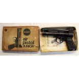Webley Junior .177 over lever air pistol, in original box