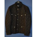 New Barbour quilted jacket, size Large. Black.