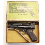 Webley Senior .177 air pistol, in original box