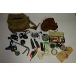 A collection of course and sea fishing equipment including a Gilfin Model 500 multiplier reel, 3