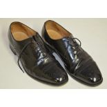 Pair of black leather "Oban" brogues by W M Loake & Sons. Excellent condition, little worn. UK