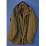 Schoffel Goretex outdoor jacket, colour green, size large.