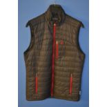 New Deerhunter sleeveless Verdun Thinsulate puffer style Waistcoat jacket. Black with red trim, Size