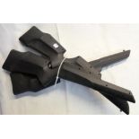 3 lightweight black plastic gun stocks