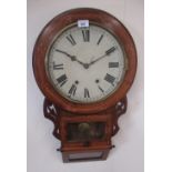 Jerome & Co. superior 8 day Anglo-American clocks, late C19th/early C20th inlaid walnut drop dial