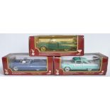 3 boxed 1/18 die-cast car model by Road Legends: 1957 Chevrolet Bel Air (cat no 92108)-not