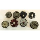 Selection of fly reels to inc. JW Young 1530, South Bend 1144, KP Morritts New Popular, Sharpes 'The