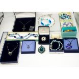 Large collection of costume jewellery including boxed Ronin necklaces and bracelets, boxed