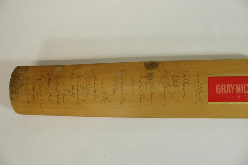 Collection of c1980s signed cricket bats, incl. Sri Lanka and Australia 1981, single bat with - Image 14 of 14