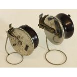 Two Charles Alvey and Sons sidecast reels