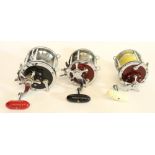 Three Sea Fishing multiplier boat reels to include Penn Senator 6/0 and two Penn 113H.