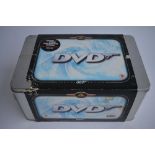 A cased collection of James Bond 007 DVDs in presentation tin by MGM. 20 films upto and including