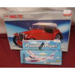 Academy Minicraft 1/16th scale 1948 MG TC unmade & D.Y.Toy Powered Piper battery operated