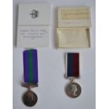 Withdrawn - 2 Royal Air Force medals with ribbons, both awarded to E. B. Leeke (4078797): Malaya GS